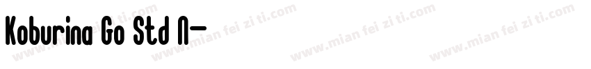 Koburina Go Std N字体转换